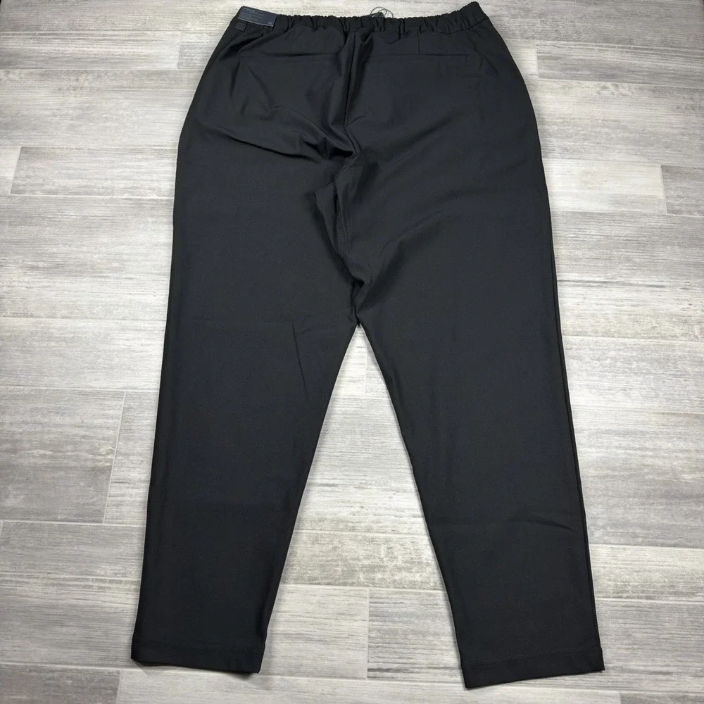 VRST Limitless Pants Men's XL Pure Black Slim Taper Drawstrings Performance NWT